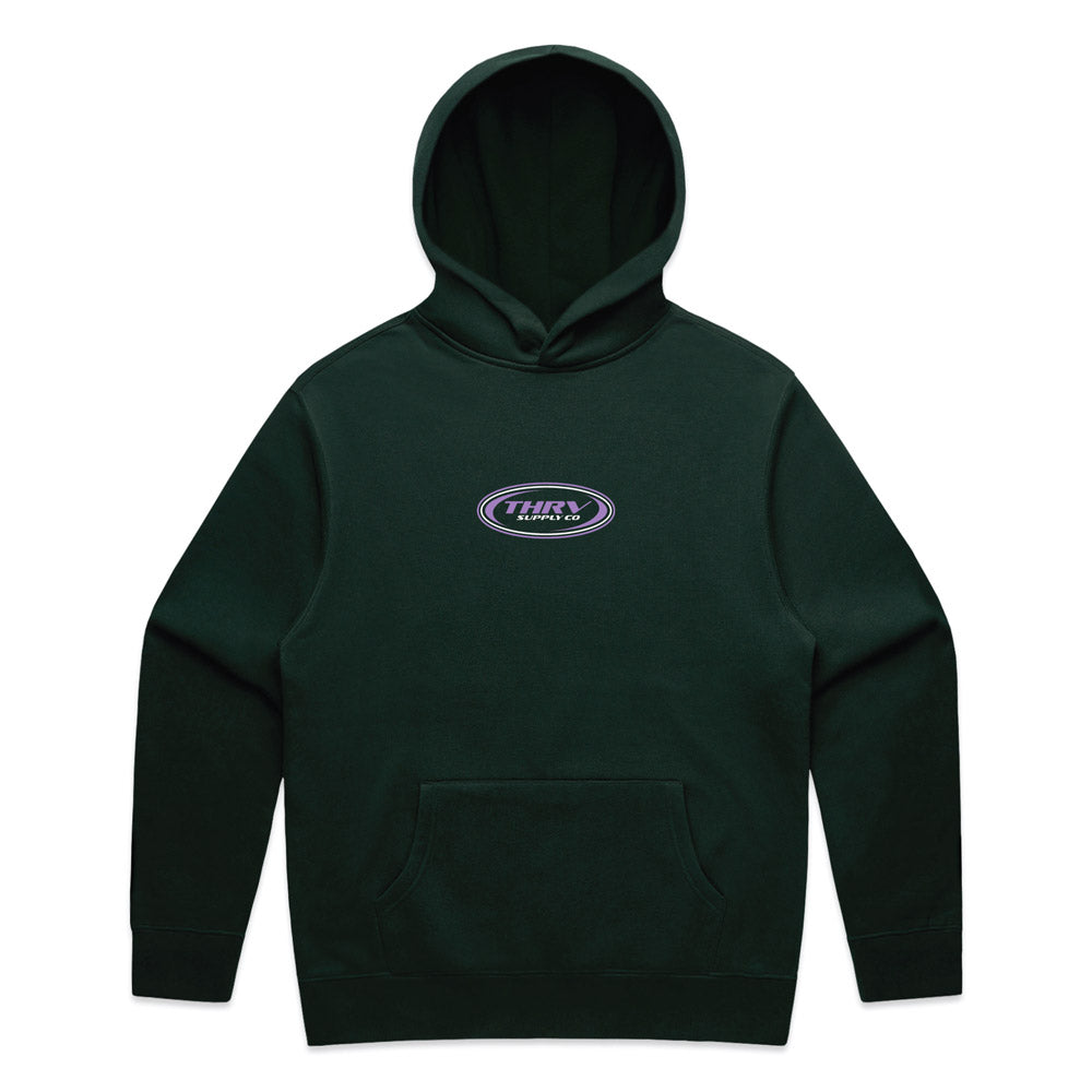 THRV Vortex Oversize Hoodie Green - Adult
