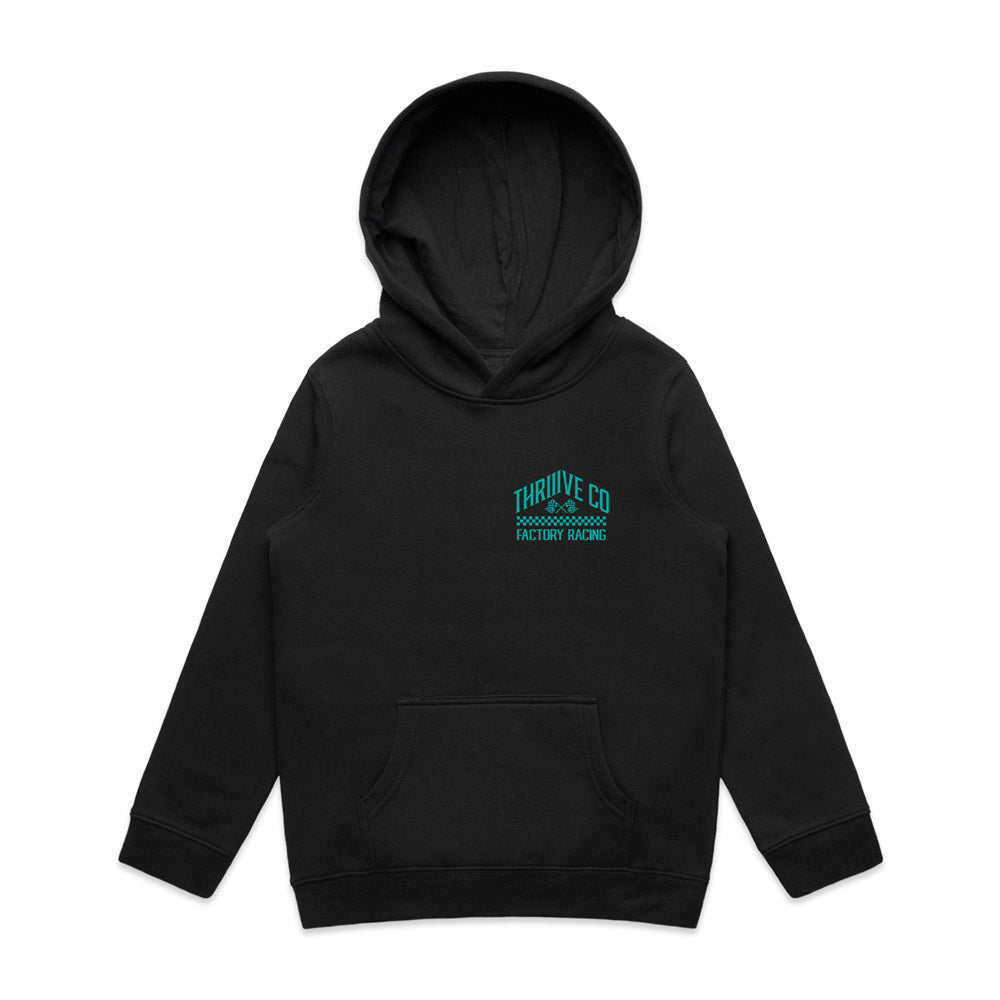 Hexagon Hoodie Teal - Youth