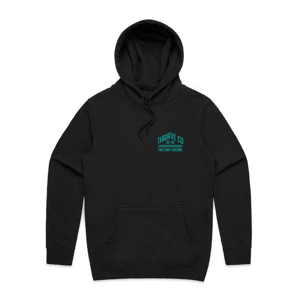 Hexagon Hoodie Teal - Adult