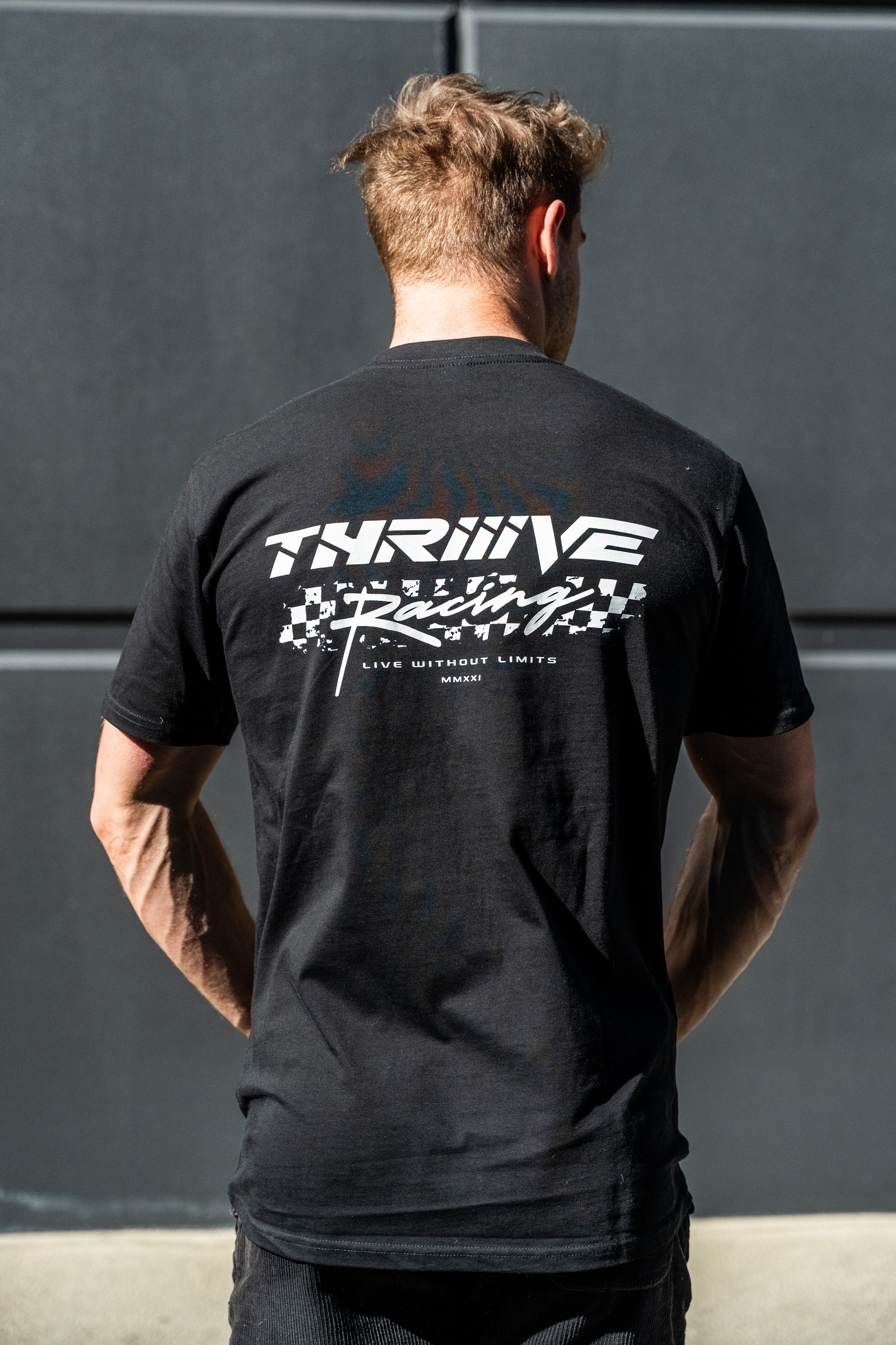 Racer Tee Grey - Adult