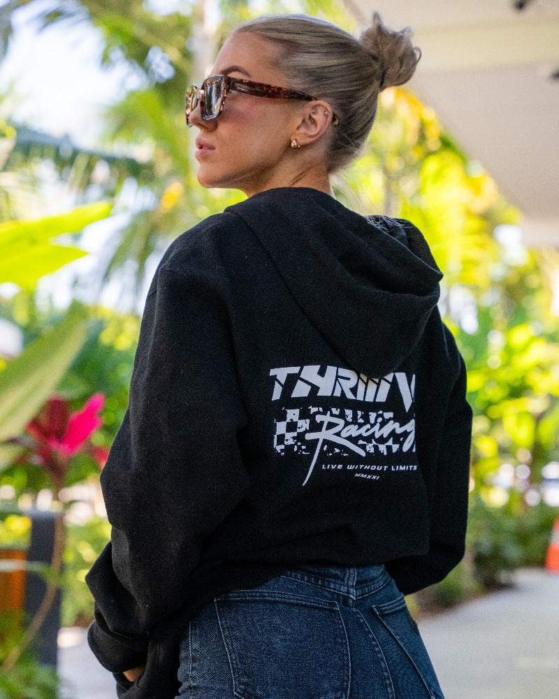 Racer Hoodie Black - Adult