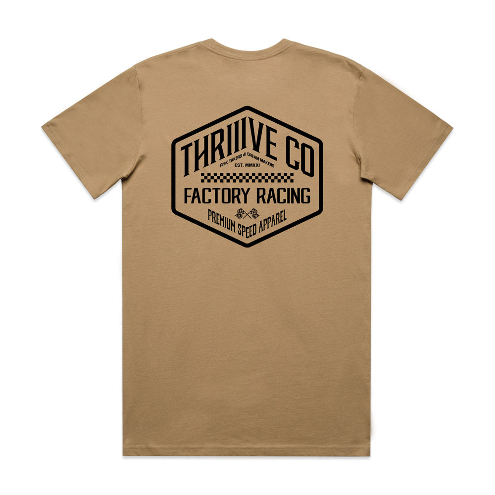 Hexagon Tee Sand - Adult